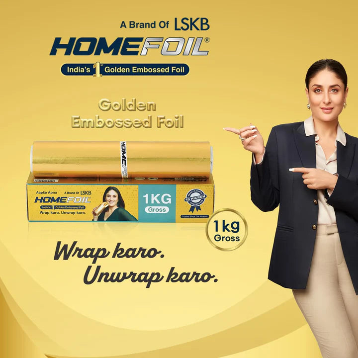 HOMEFOIL 1 Kg Gross Golden Embossed Foil