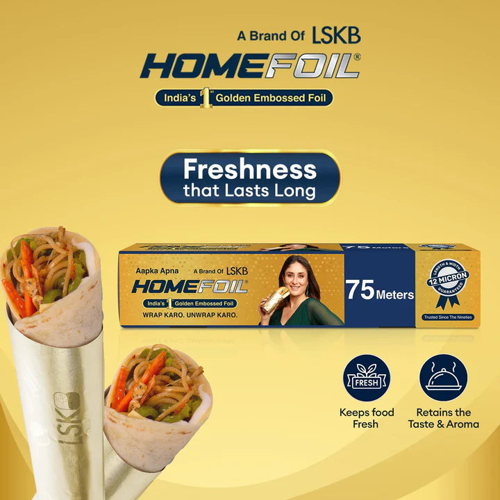 HOMEFOIL 75 Meters Golden Embossed Foil