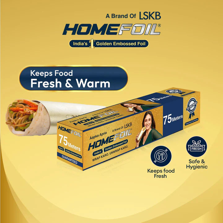 HOMEFOIL 75 Meters Golden Embossed Foil