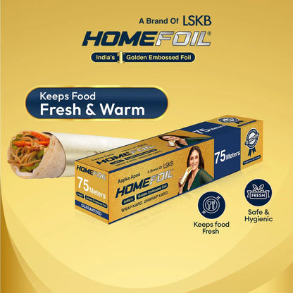 HOMEFOIL 75 Meters Golden Embossed Foil