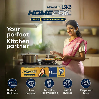 HOMEFOIL 75 Meters Golden Embossed Foil