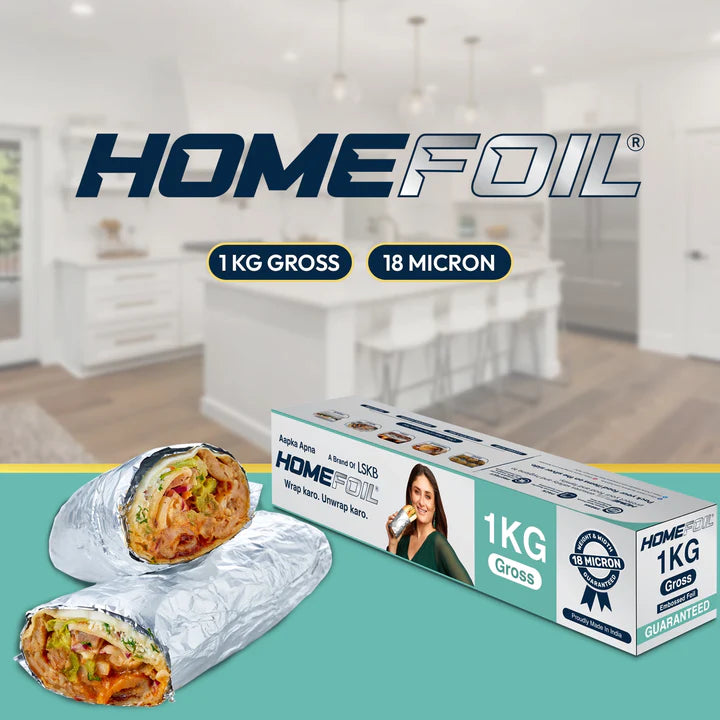 HOMEFOIL 1 Kg Gross Embossed Silver Foil