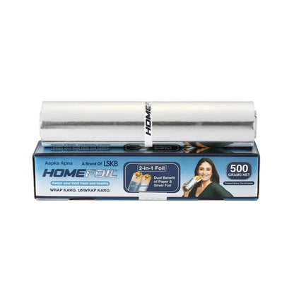 HOMEFOIL 2-in-1 Paper & Silver Foil (500 Grams Net)