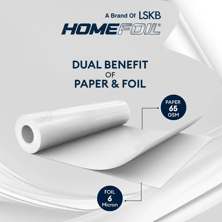 HOMEFOIL 2-in-1 Paper & Silver Foil (500 Grams Net)