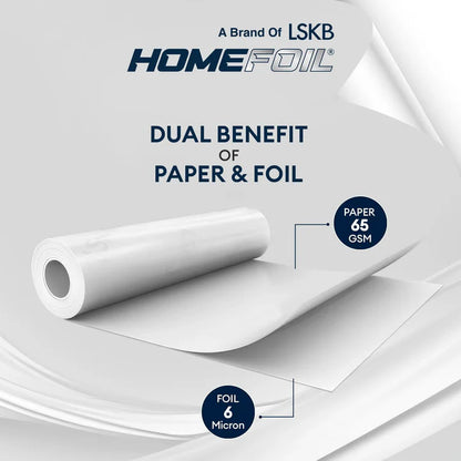 HOMEFOIL 2-in-1 Paper & Silver Foil (500 Grams Net)