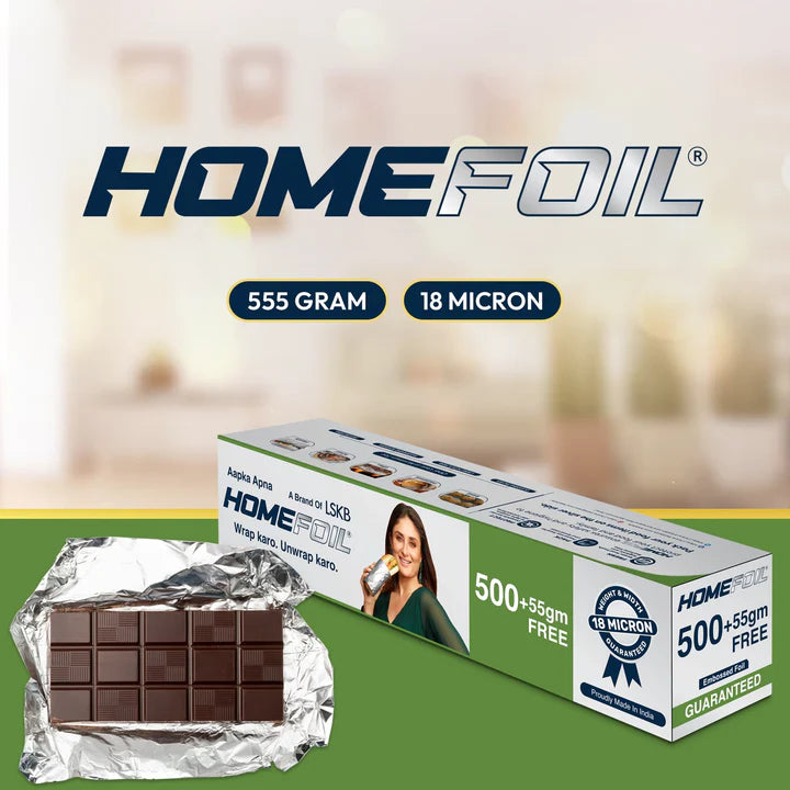 HOMEFOIL 500+55 gm Free Embossed Silver Foil
