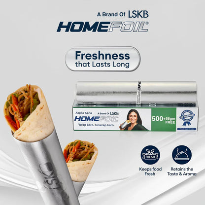 HOMEFOIL 500+55 gm Free Embossed Silver Foil