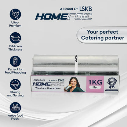 HOMEFOIL 1 Kg Net Embossed Silver Foil