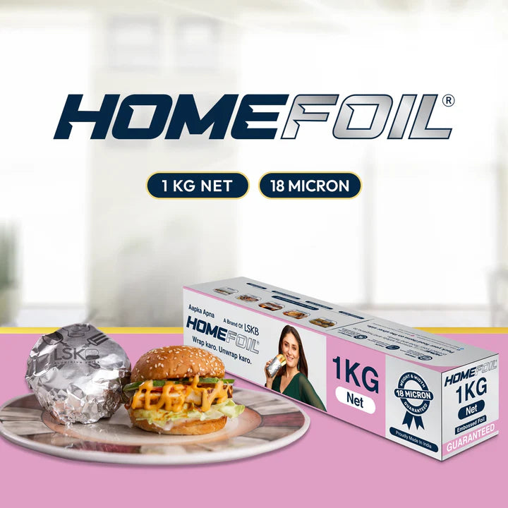 HOMEFOIL 1 Kg Net Embossed Silver Foil