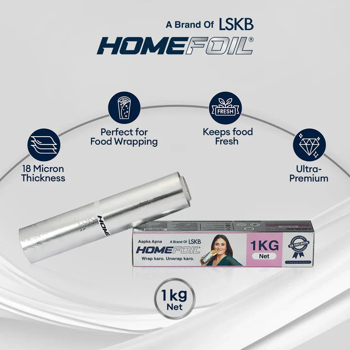 HOMEFOIL 1 Kg Net Embossed Silver Foil