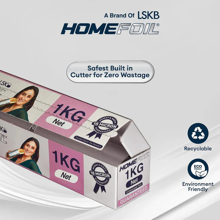 HOMEFOIL 1 Kg Net Embossed Silver Foil