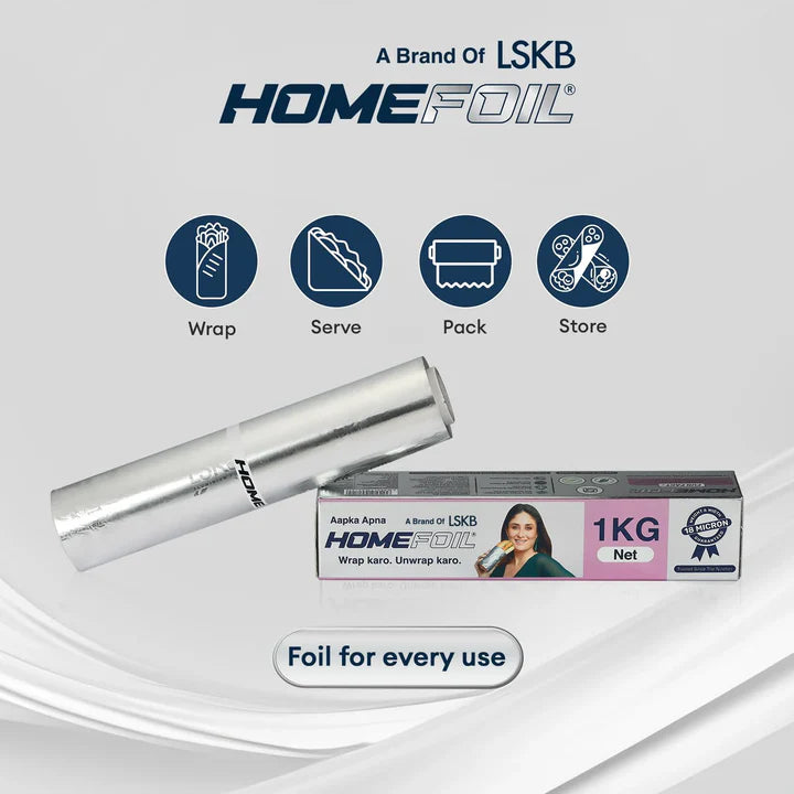 HOMEFOIL 1 Kg Net Embossed Silver Foil