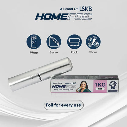 HOMEFOIL 1 Kg Net Embossed Silver Foil