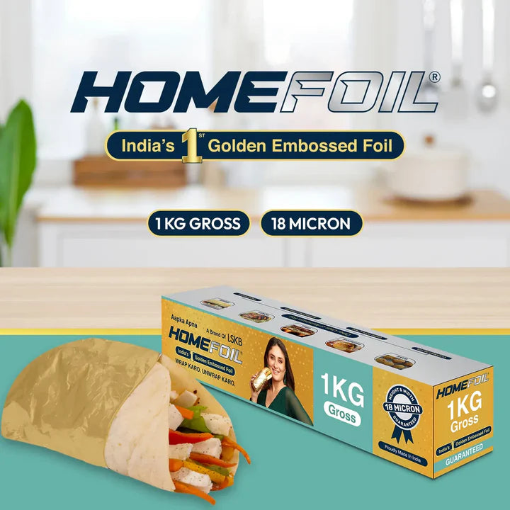 HOMEFOIL 1 Kg Gross Golden Embossed Foil