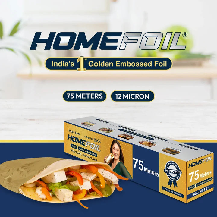 HOMEFOIL 75 Meters Golden Embossed Foil
